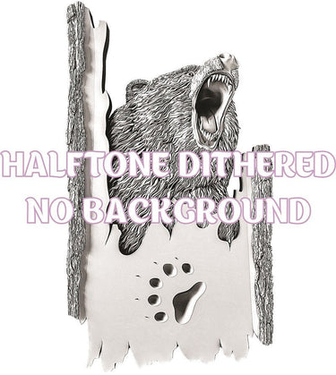 BEAR 3d illusion & laser-ready file 3DWave.us